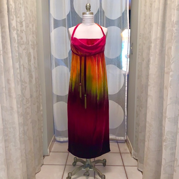 Original one of a kind Velvet Tabard dress with skirt underneath - Picture 1 of 12